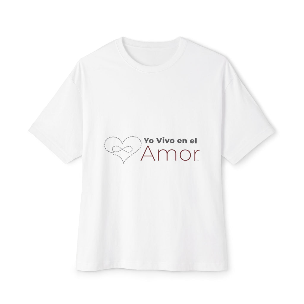 Unisex Oversized Boxy Tee - Yo Vivo en el Amor