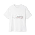 Unisex Oversized Boxy Tee - Yo Vivo en el Amor