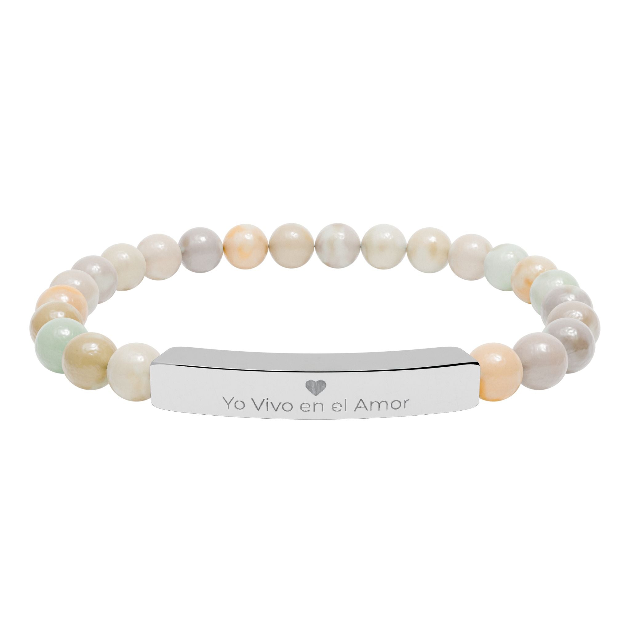 Unisex Bracelet — "Yo Vivo en el Amor"