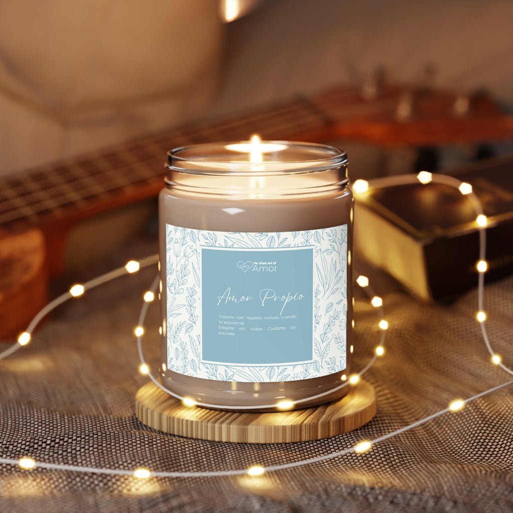 Scented Soy Candles with White Lid, 9oz