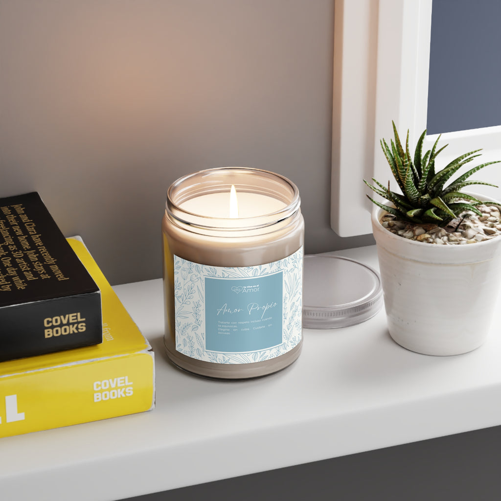 Scented Soy Candles with White Lid, 9oz
