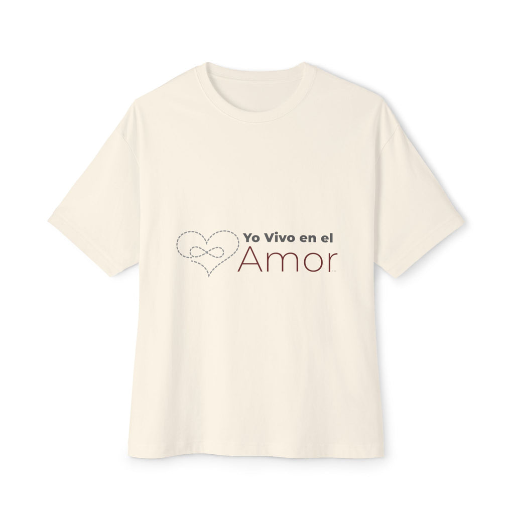 Unisex Oversized Boxy Tee - Yo Vivo en el Amor