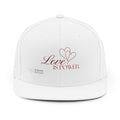 Love Is Power Snapback Hat — Romantic Heart Embroidered Cap