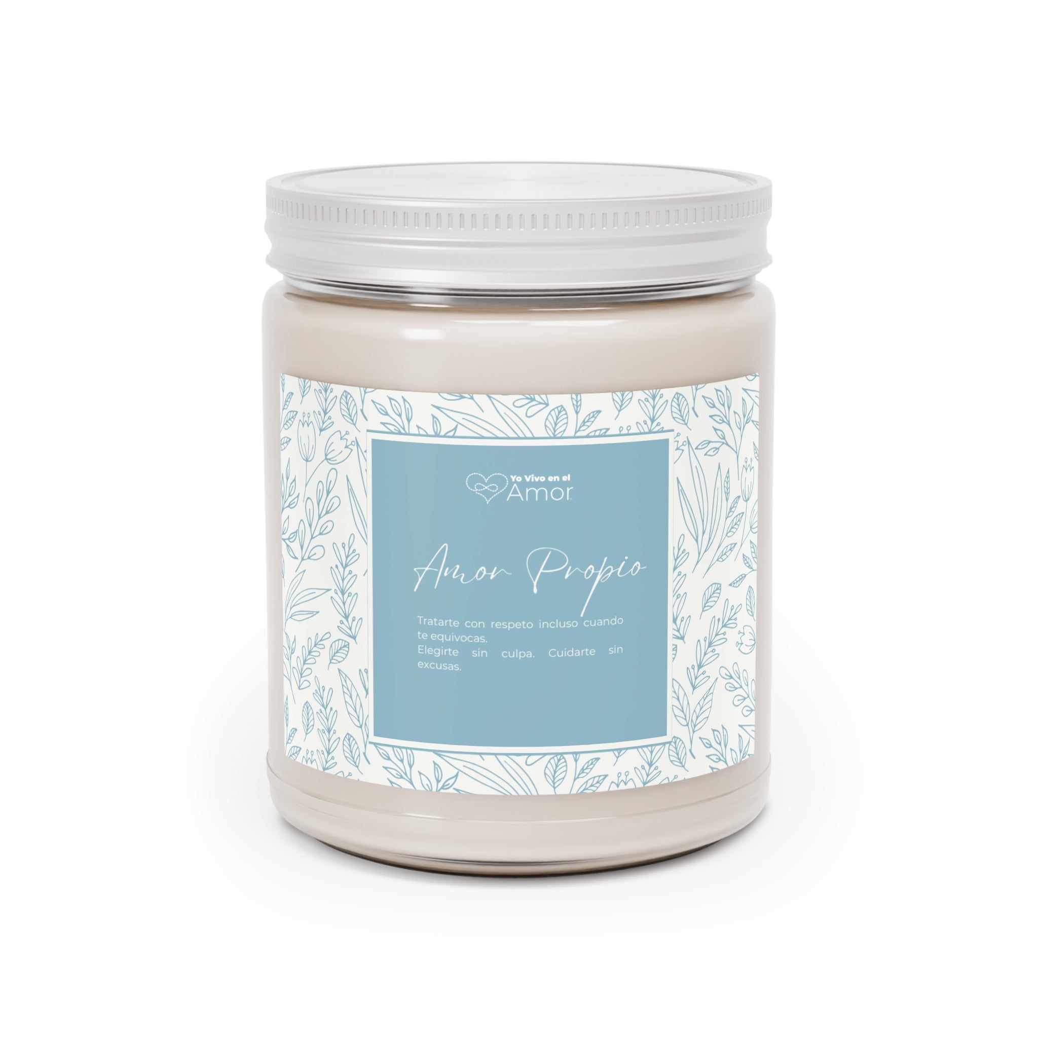 Scented Soy Candles with White Lid, 9oz